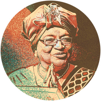 Ellen Johnson Sirleaf war von 2006 bis 2018 Präsidentin von Liberia.