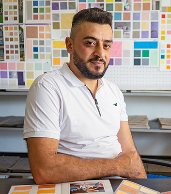 Mohamad el Dannawi (33) gehört die Baufirma Wazir Contracting in der libanesischen Stadt Tripoli.