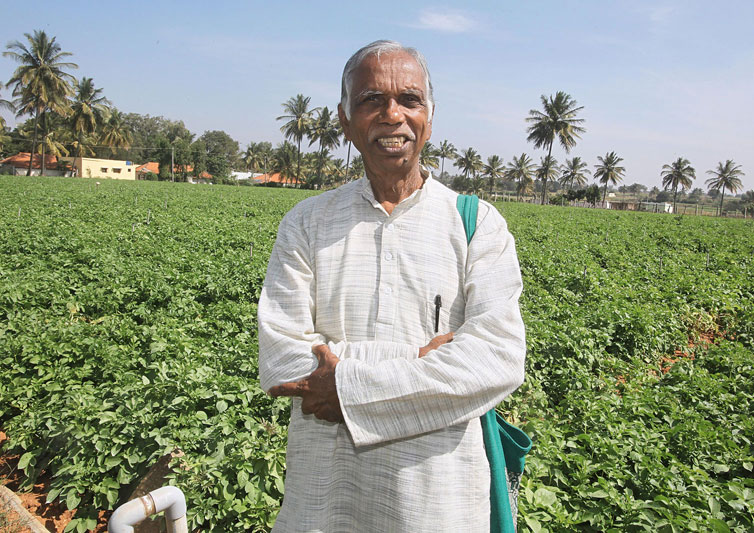 Former engineer N. R. Shetty is today an enthusiastic organic farmer.