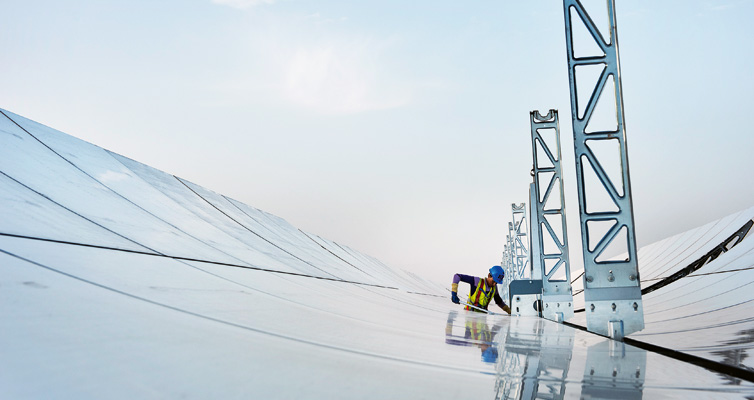 Large-scale power generation from solar plants like in Ouarzazate in Morocco is an important aspect of Agenda 2030. (Photo: Francesco Zizola/NOOR/laif)