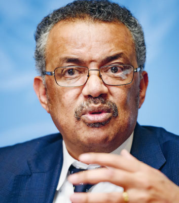 Tedros Adhanom Ghebreyesus, the Ethiopian biologist became Director-General of the World Health Organization in 2017. Before taking up this role, he served his country as both health minister and foreign minister, gaining international recognition for the massive ­expansion in Ethiopia’s health system during his period of ­office.