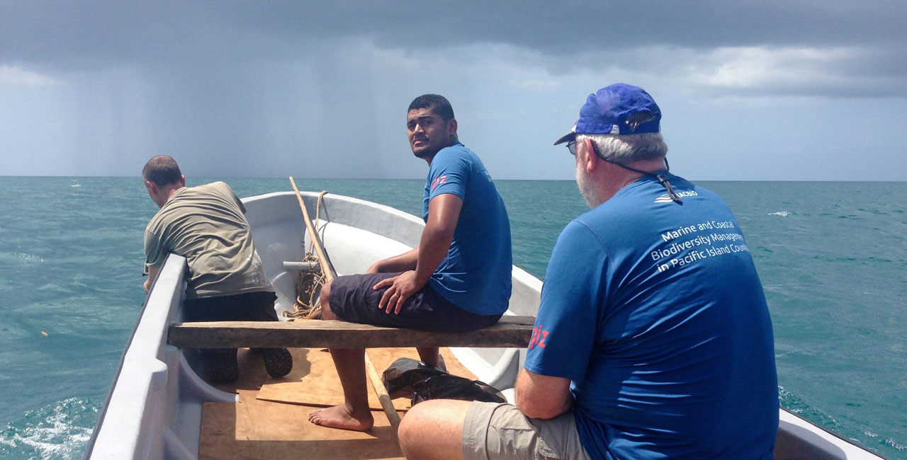 Around 70,000 people are dependent on the Great Sea Reef off the coast of the Fiji islands.