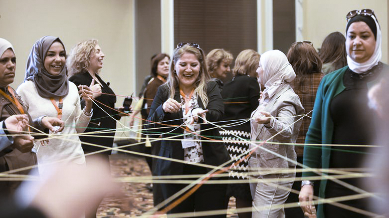 Women council members participating in the LEAD regional mentoring project in 2019 © Mohammad Magaydah