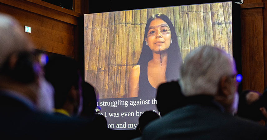 Helena Gualinga at the Berlin Energy Transition Dialogue