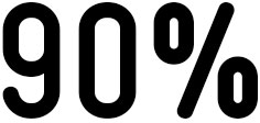 90 % 