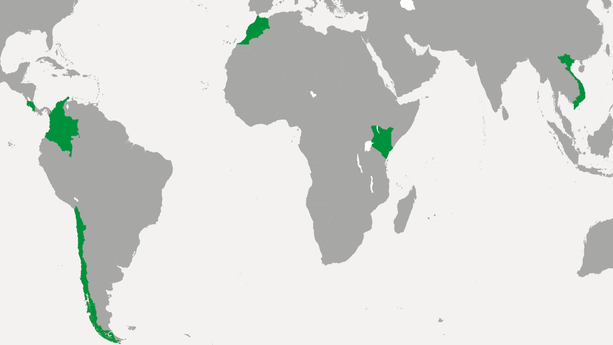 Karte NDCs