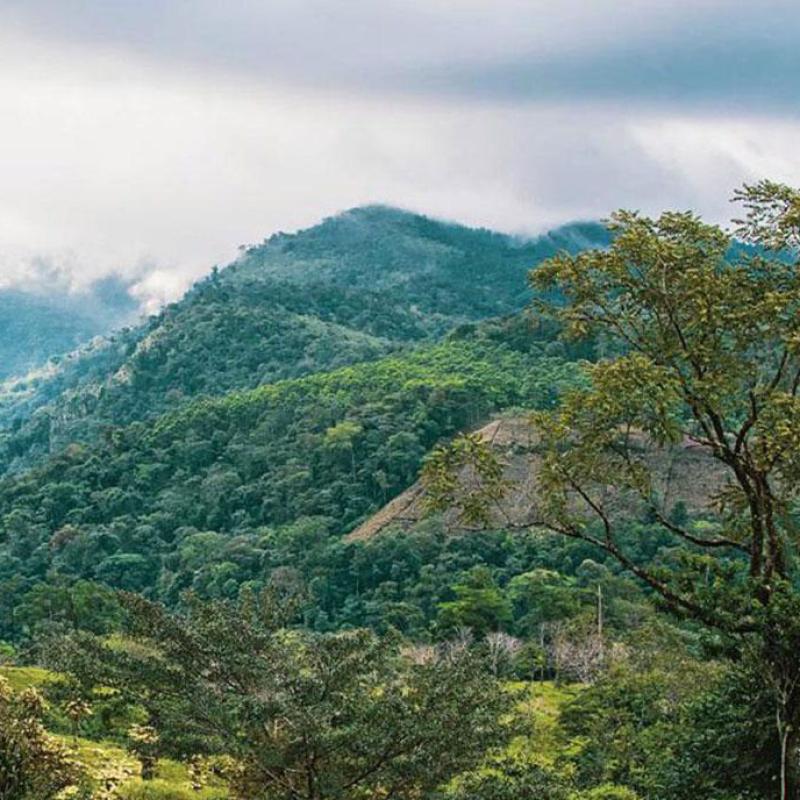 Bergpanorama in Costa Rica