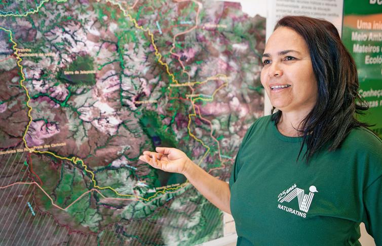 ‘We have to protect and use nature at the same time,’ says Rejane Ferreira Nunes, responsible for the Jalapão conservation area.